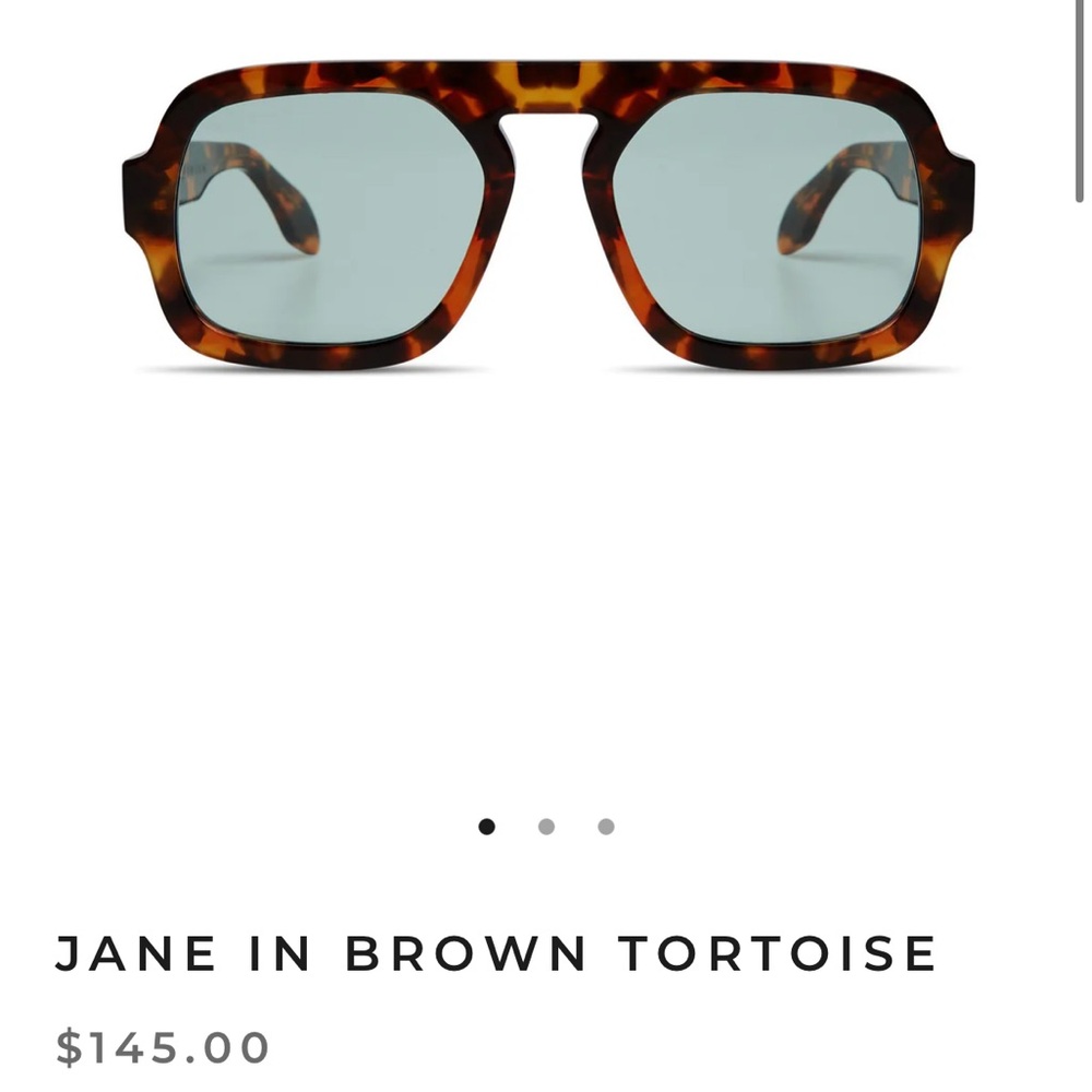 Elisa Johnson viral pilot aviator Tortoise Shell Sunglasses